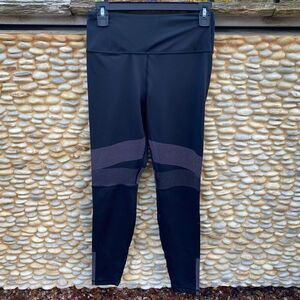 Lilybod Embellished Athletic Athleisure High Waist Black Leggings Medium. EUC!